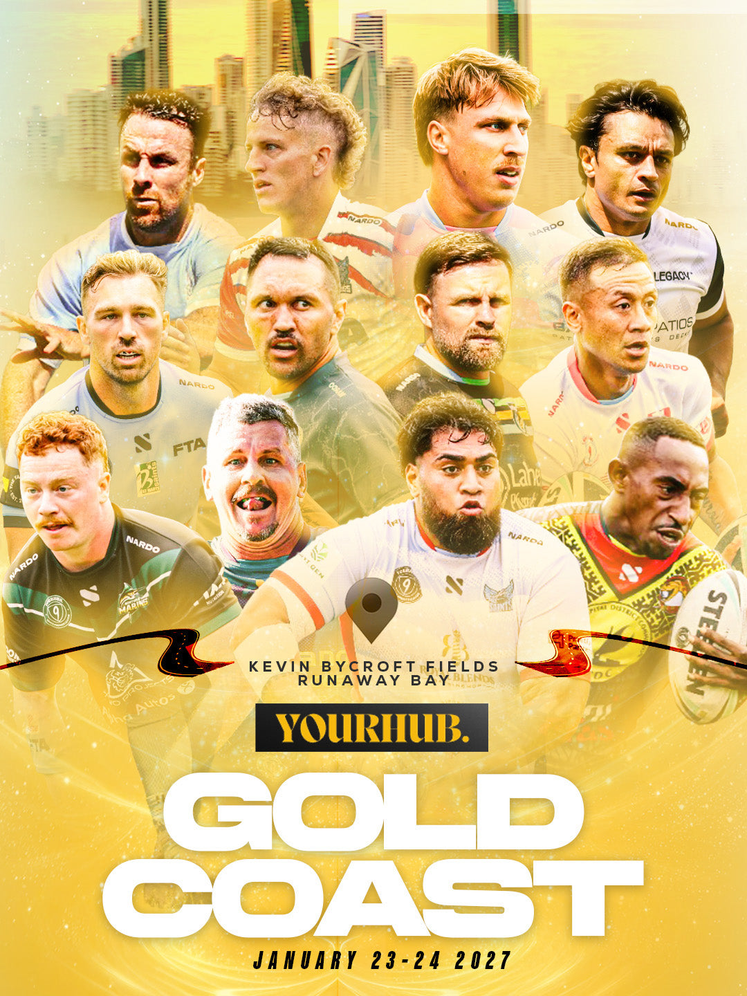 9PL Gold Coast Training Shirts
